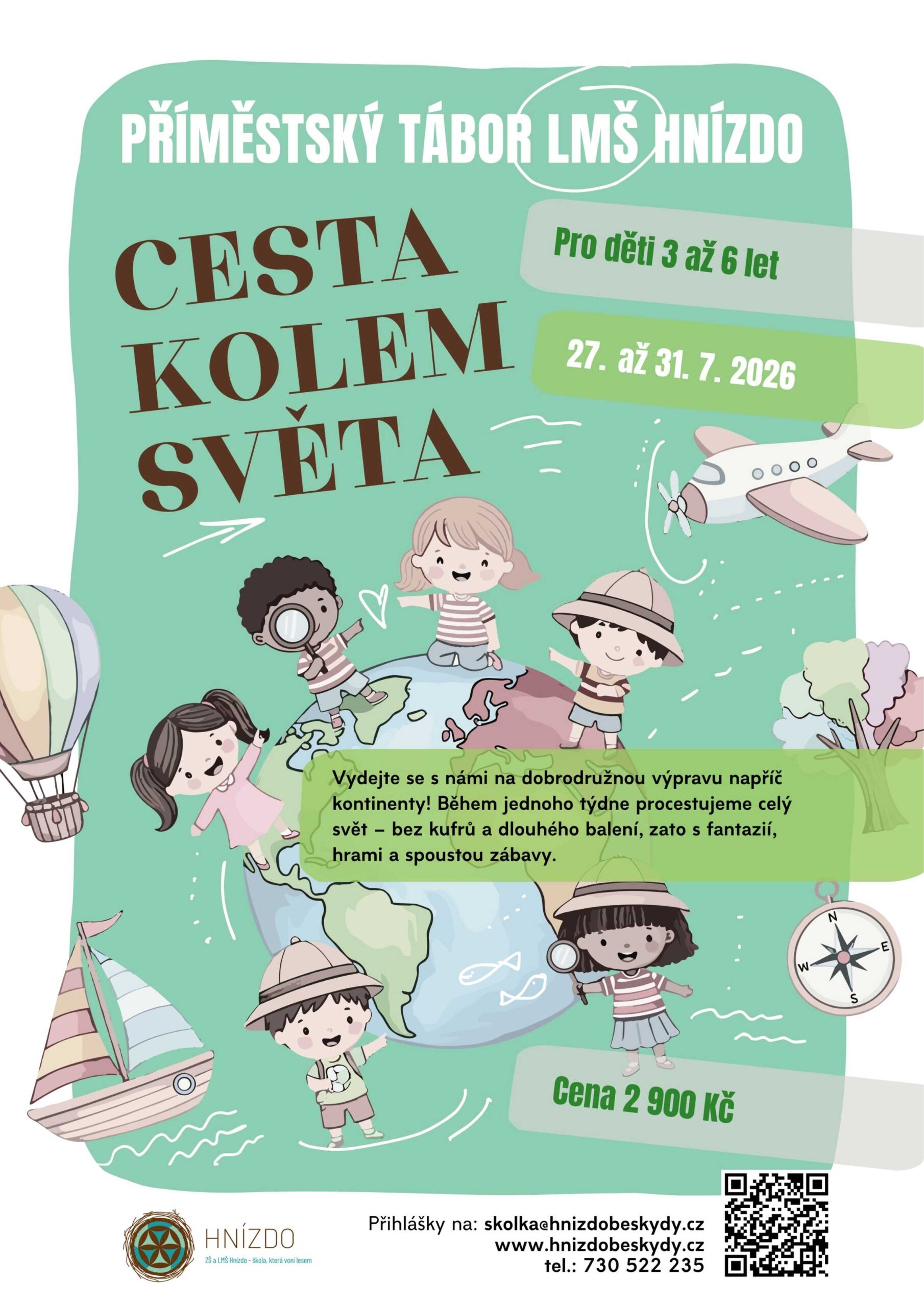 Příměstský tábor Cesta kolem světa